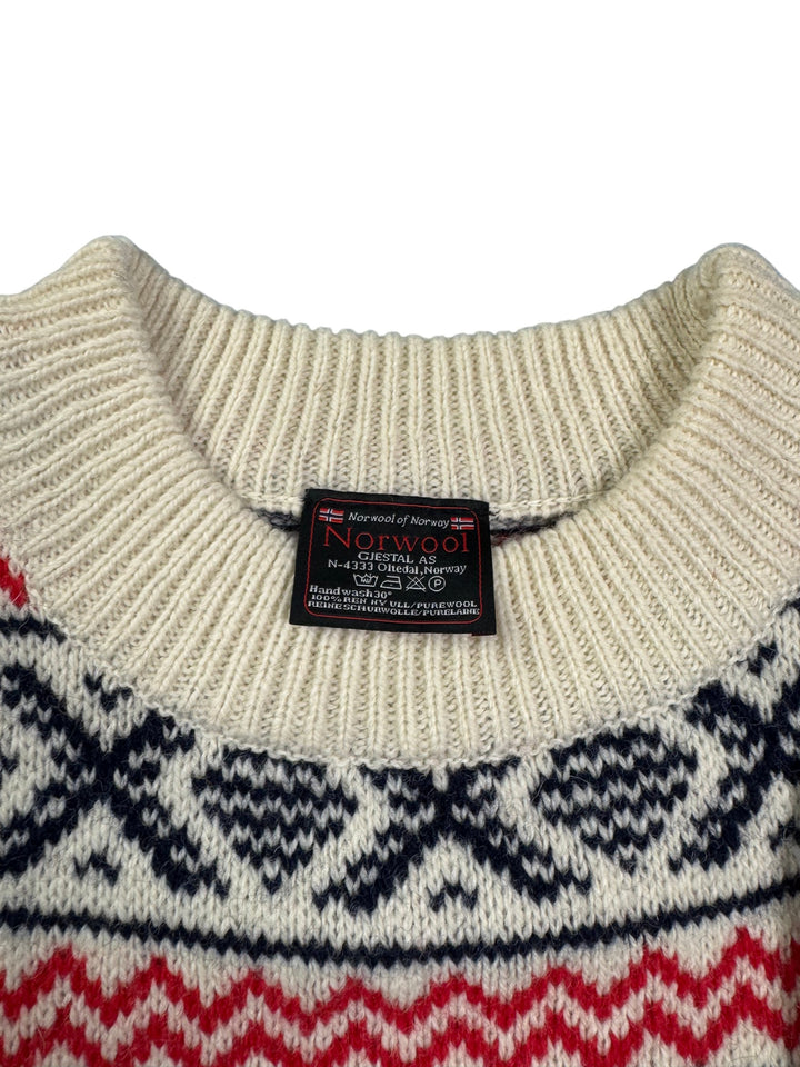 Norwegian Norwool Wool Sweater - M - Think Vintage Online Ltd