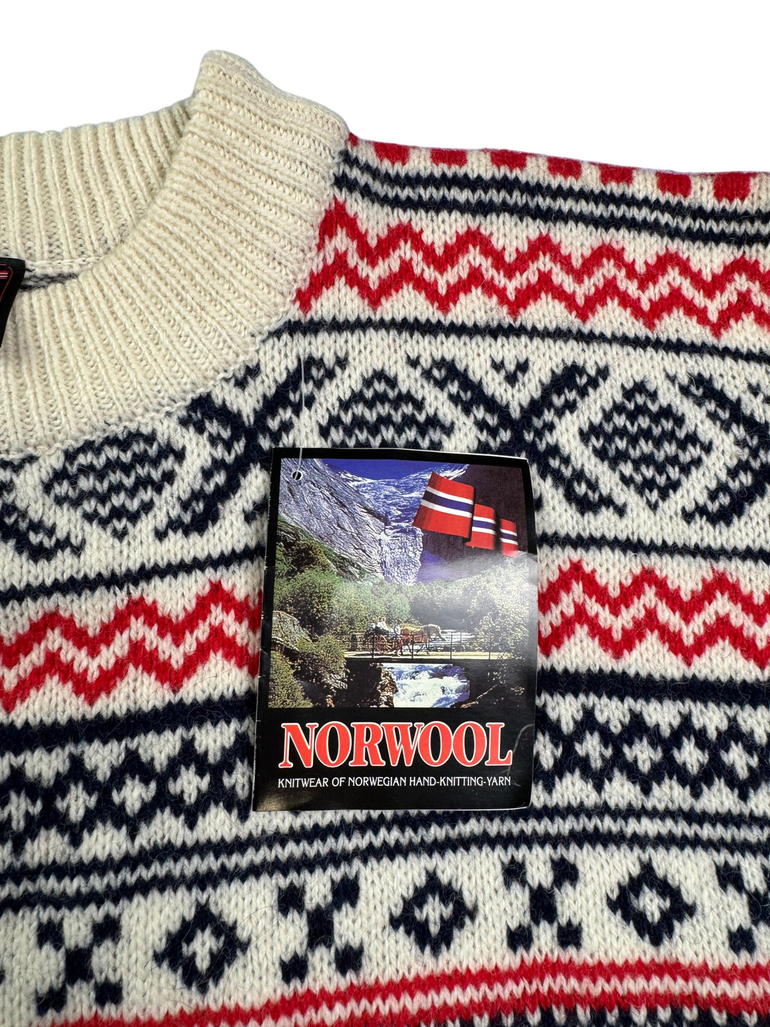 Norwegian Norwool Wool Sweater - M - Think Vintage ltd