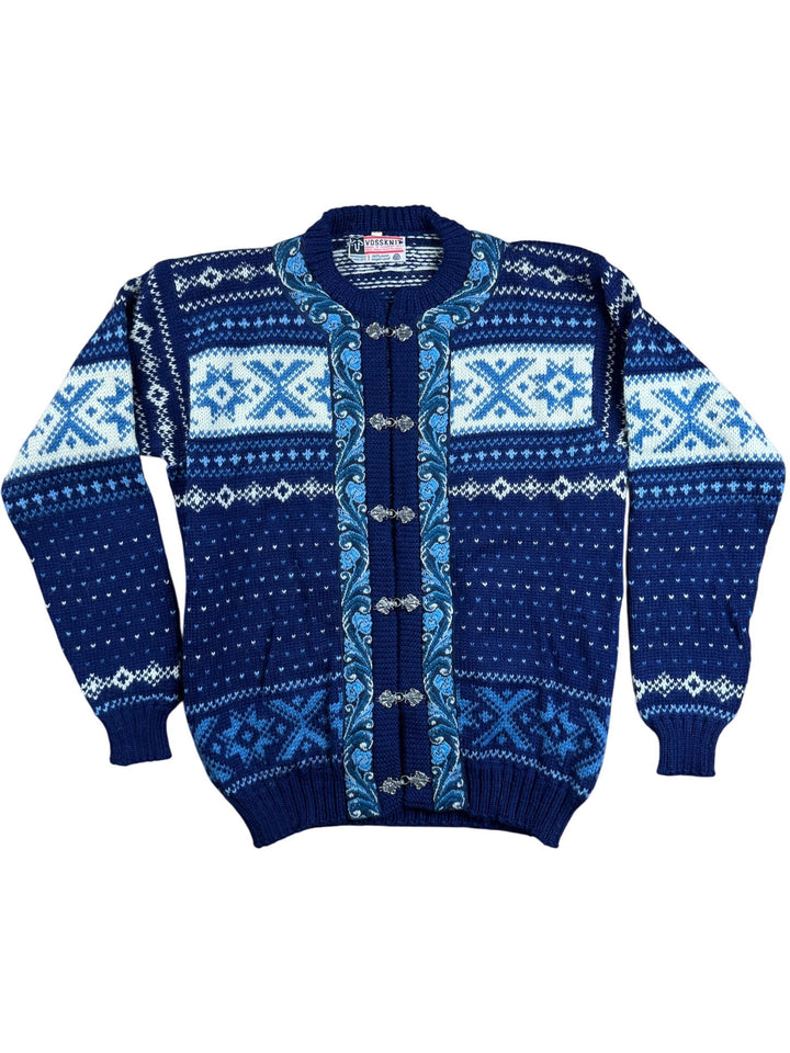 Norwegian Vossknit Wool Cardigan - M