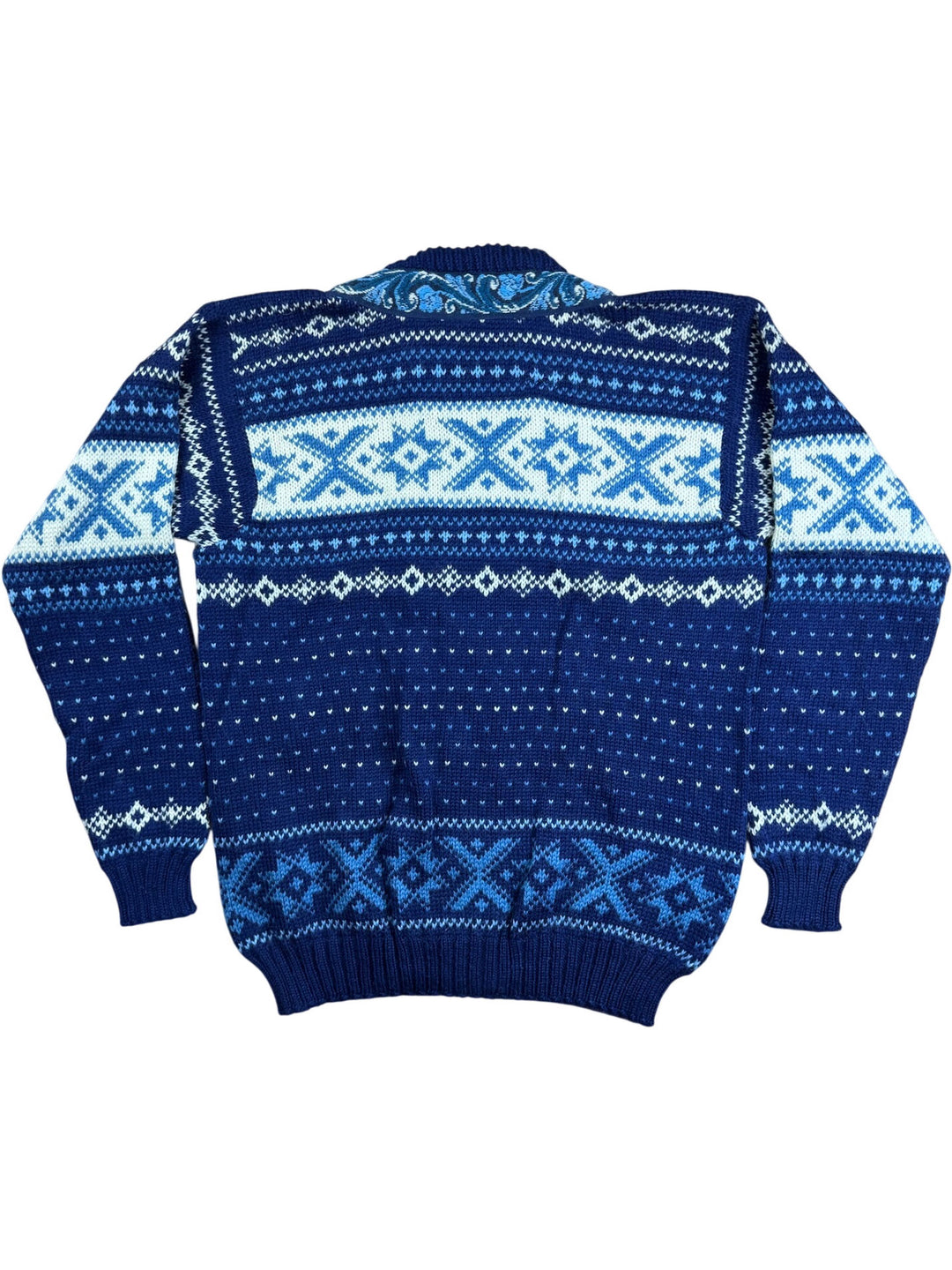 Norwegian Vossknit Wool Cardigan - M