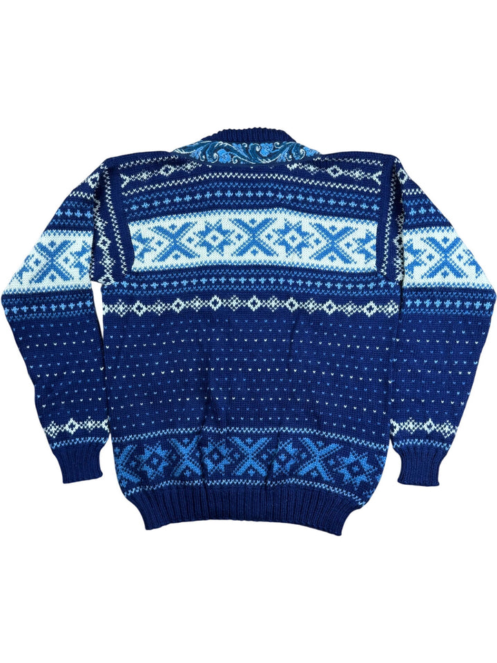 Norwegian Vossknit Wool Cardigan - M