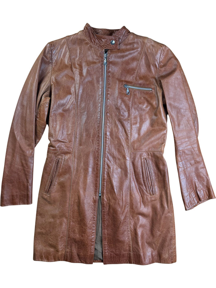 Nossa Brown Leather Jacket - S/M
