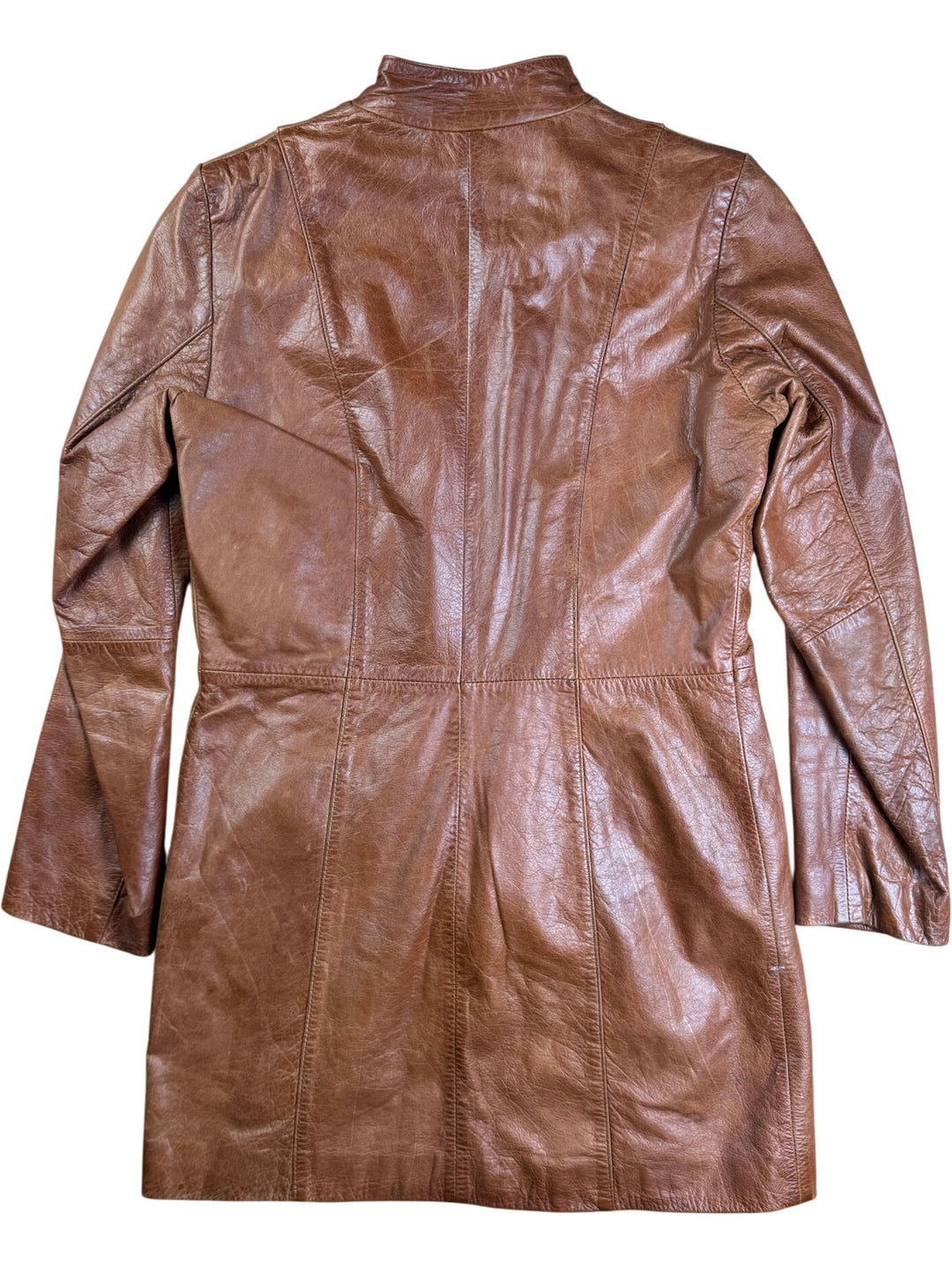 Nossa Brown Leather Jacket - S/M