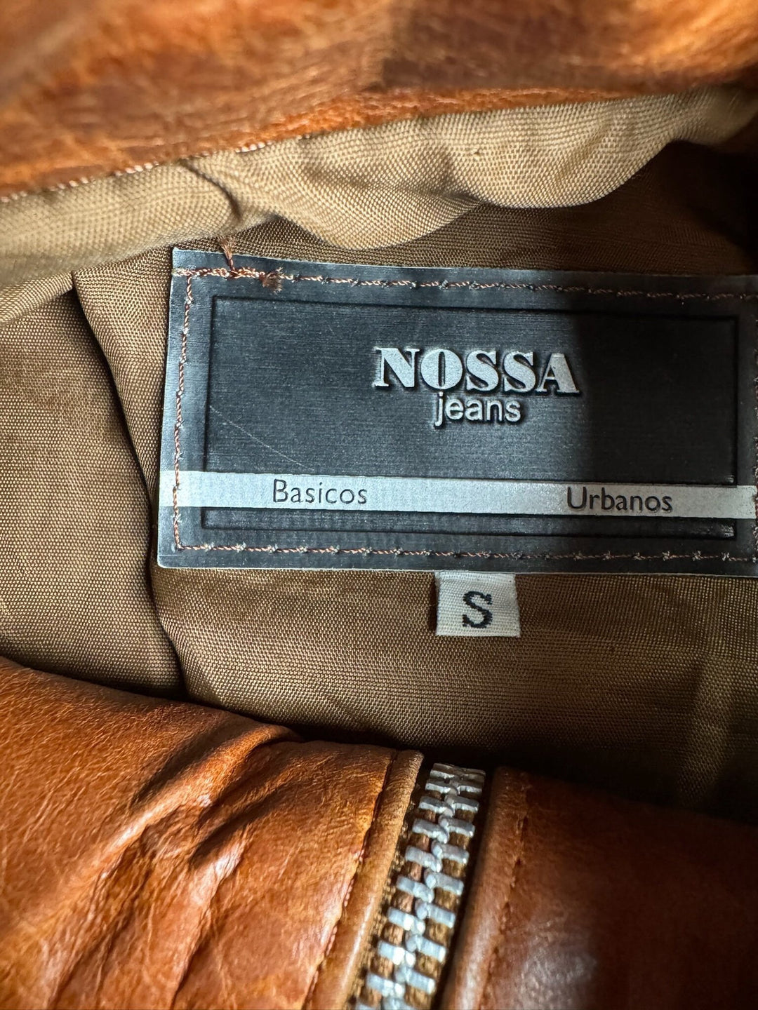 Nossa Brown Leather Jacket - S/M