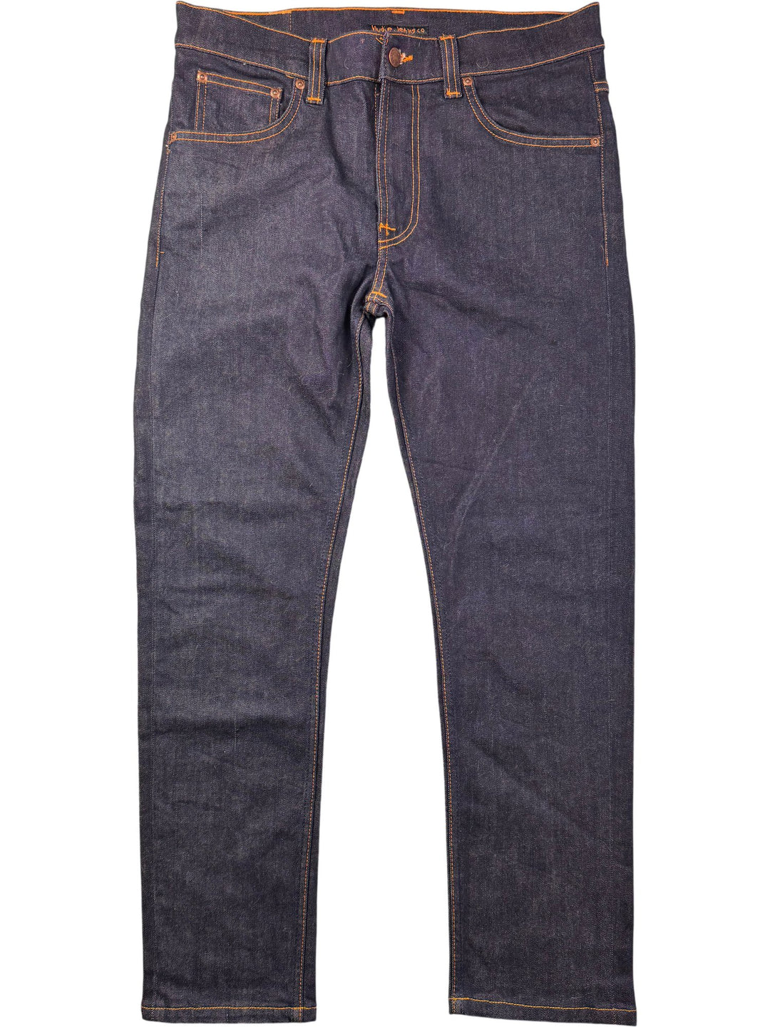 Nudie Jeans Lean Dean Dark Wash - W33 - Think Vintage ltd