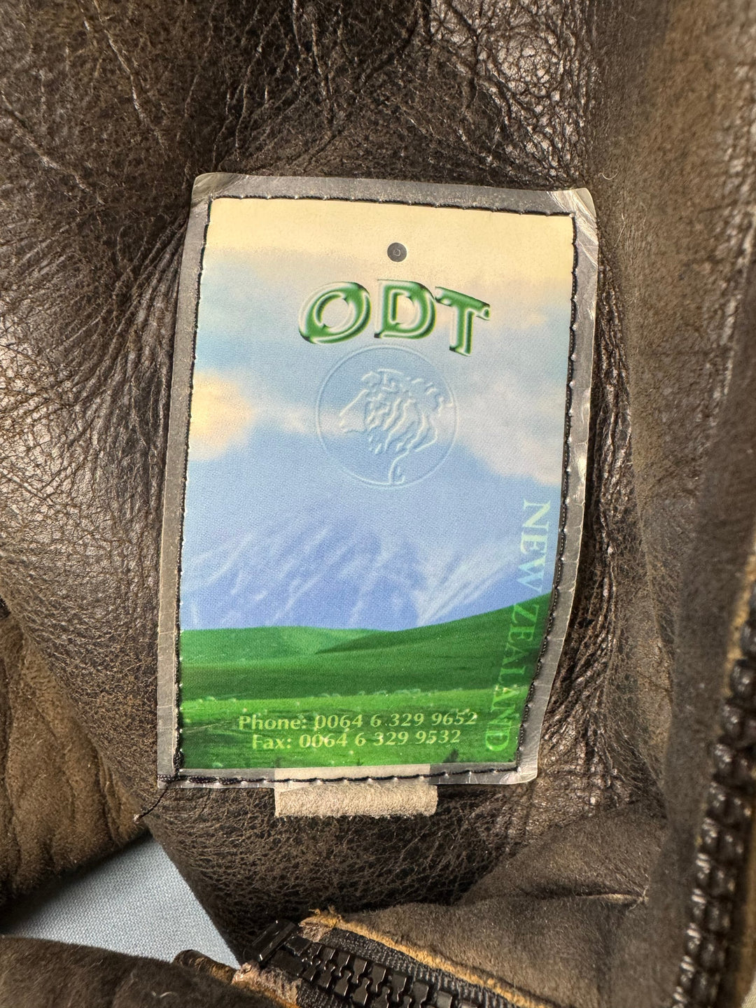 ODT Leather Shearling Vest - XL