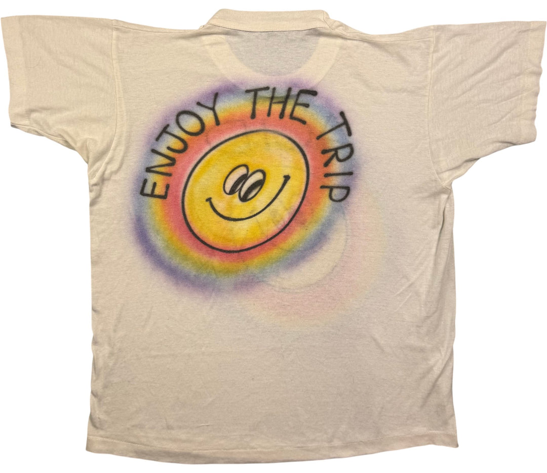 OG 90s Bootleg Acid House Smiley Graphic T-Shirt - M - Think Vintage
