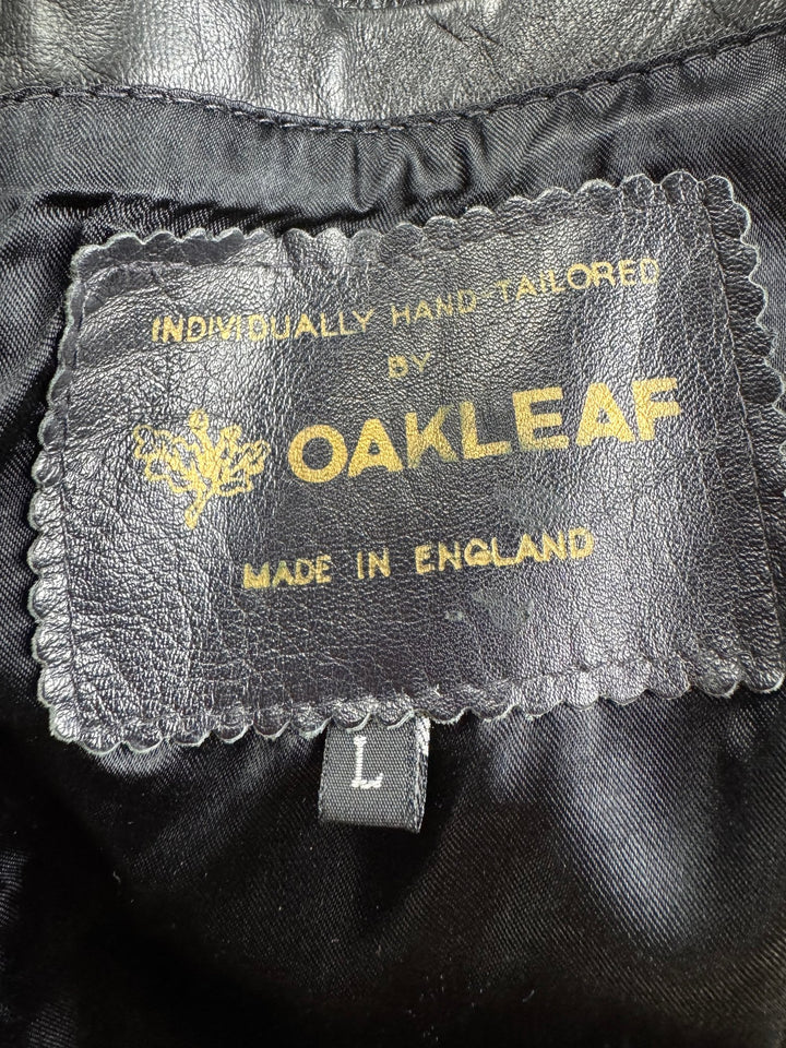 Oakleaf Hand Tailored Leather Jacket - M/L - Think Vintage ltd