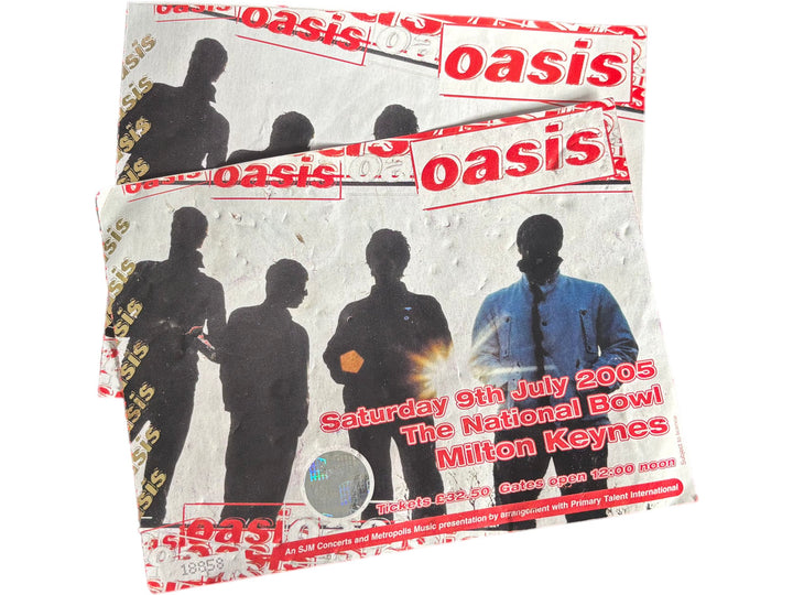 Oasis Concert Tickets National Bowl Milton Keynes July 2005 Collectible - Think Vintage