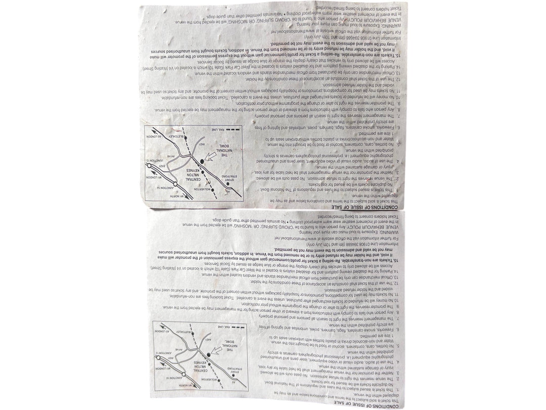 Oasis Concert Tickets National Bowl Milton Keynes July 2005 Collectible - Think Vintage