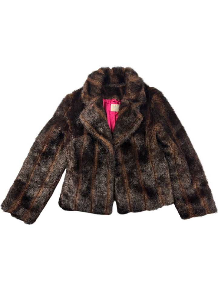 Oasis Faux Fur Jacket - S/M - Think Vintage ltd
