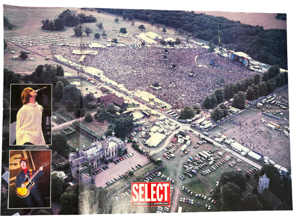 Oasis at Loch Lomond and Knebworth double sided vintage poster 83 x 58.5 - Think Vintage Online Ltd