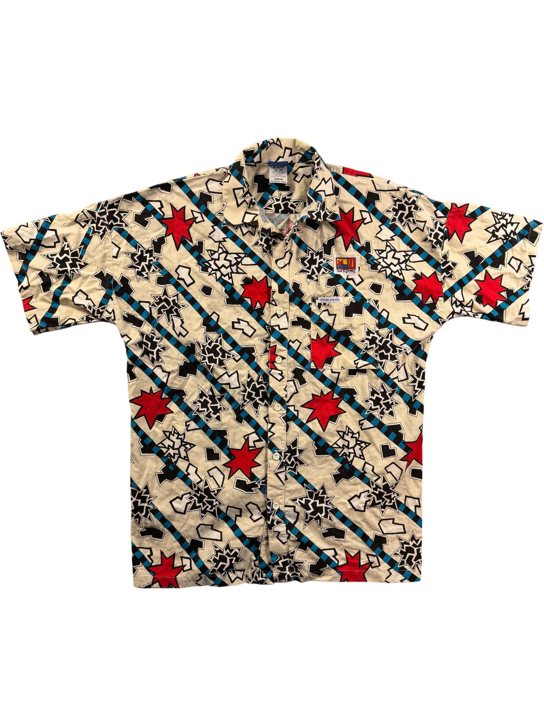 Ocean Pacific Surf Style Shirt - L - Think Vintage