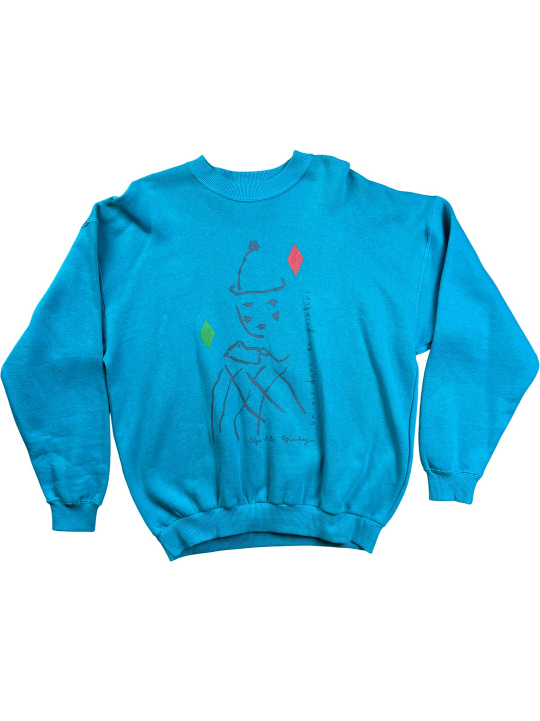 Olga & Co Graphic Sweatshirt - L - Think Vintage ltd