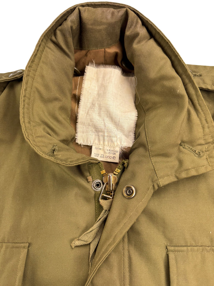 Olive Military Style Bomber Jacket - Think Vintage Online Ltd