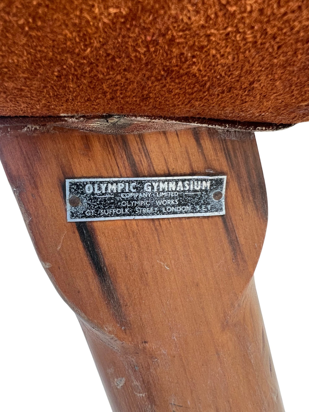 Olympic Gymnasium Pommel Horse Leather Brown - Think Vintage