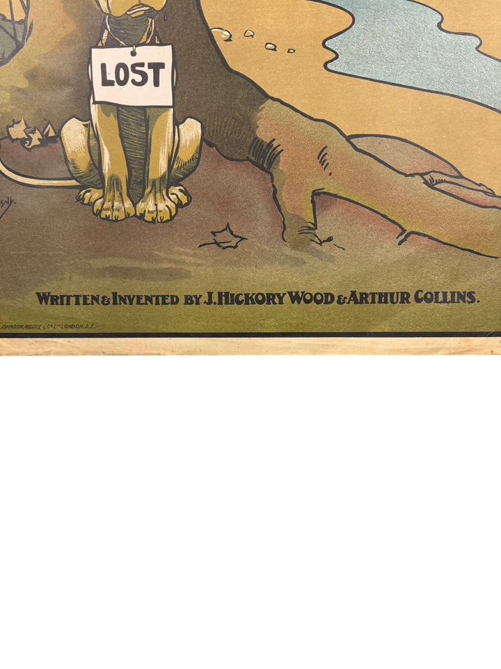 Original 1907 Drury Lane Pantomime Poster The Babes In The Wood - Think Vintage ltd