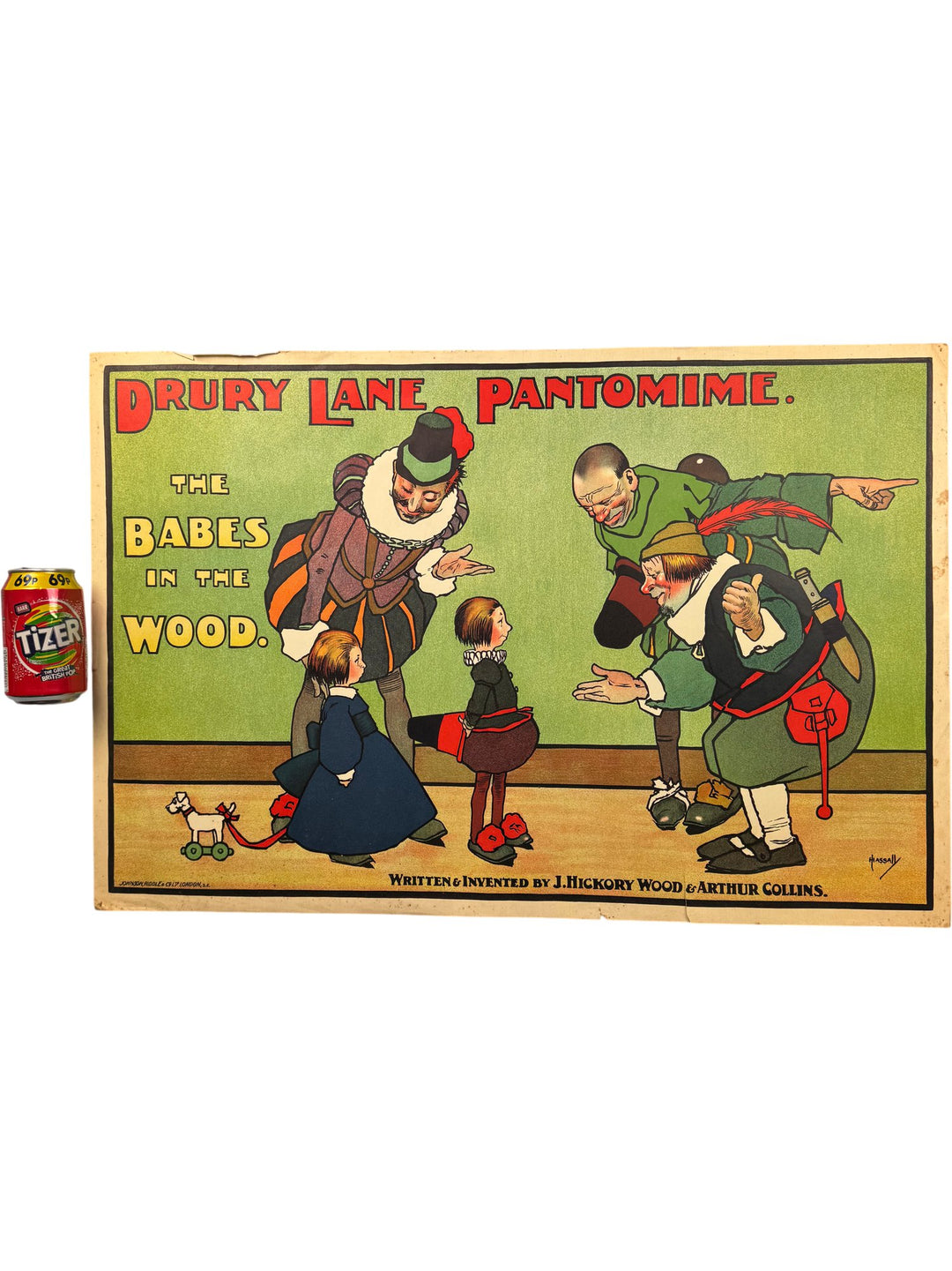 Original 1907 Drury Lane Pantomime Poster - Think Vintage ltd