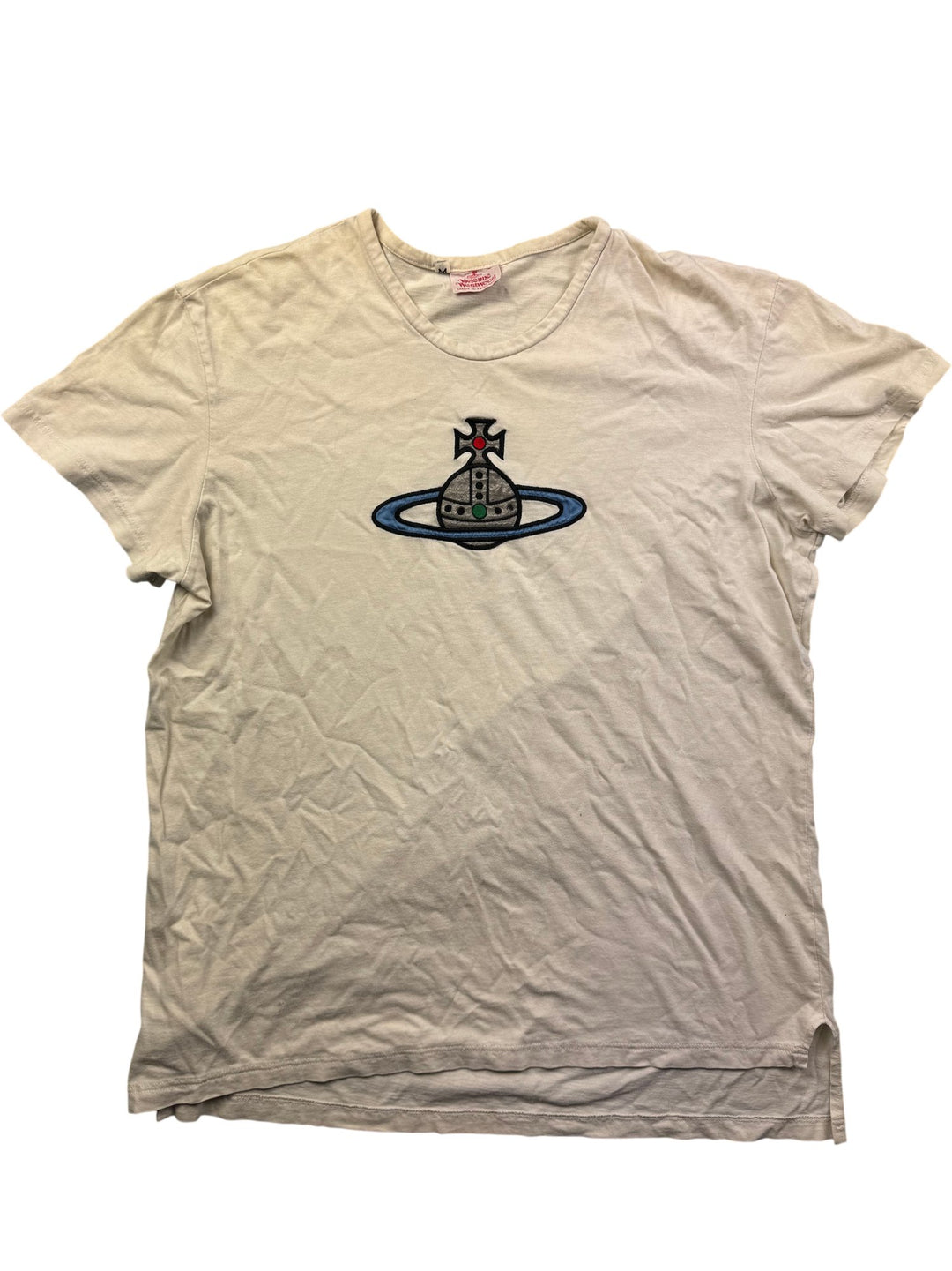 Original 1990s Vivienne Westwood Orb Logo T-Shirt - Think Vintage Online Ltd