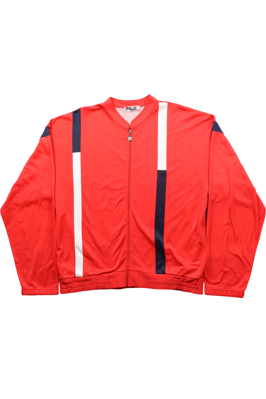 Original 80's Fila Red Track Jacket - Think Vintage Online Ltd