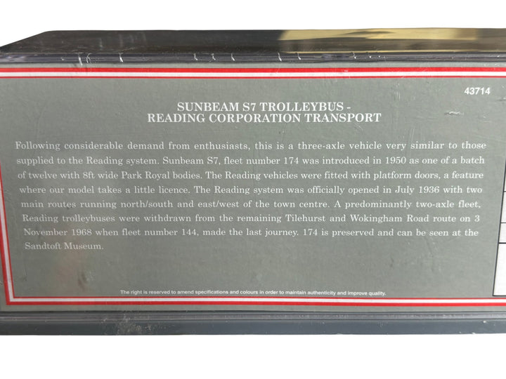 Original Omnibus Sunbeam S7 Trolleybus Limited Edition Model - Think Vintage