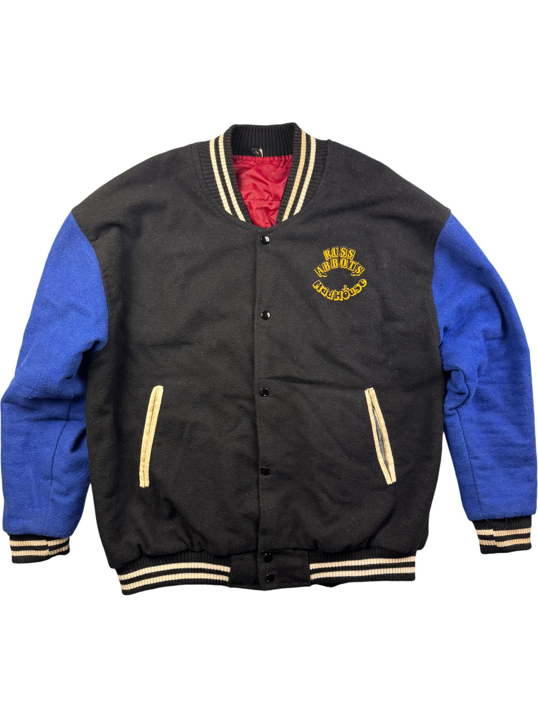 Original Russ Abbot's Madhouse Varsity Jacket - L - Think Vintage ltd