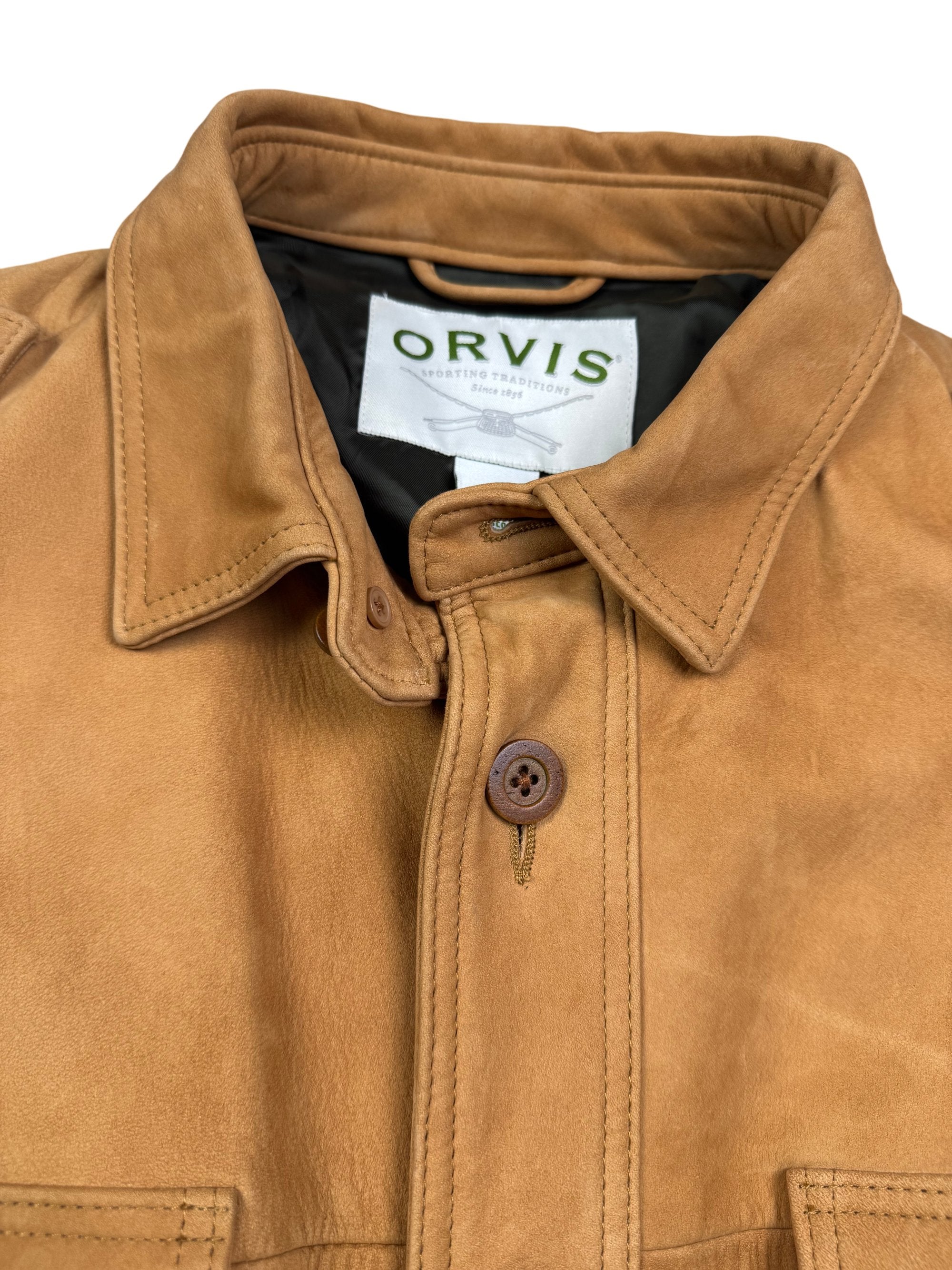 Orvis Leather Safari Jacket - M – Think Vintage