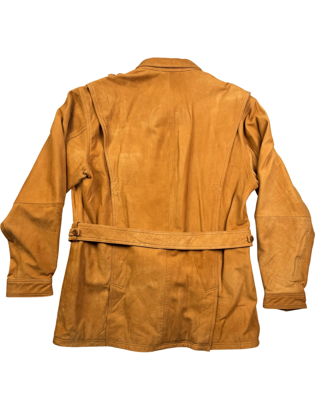 Orvis Leather Safari Jacket - M - Think Vintage ltd