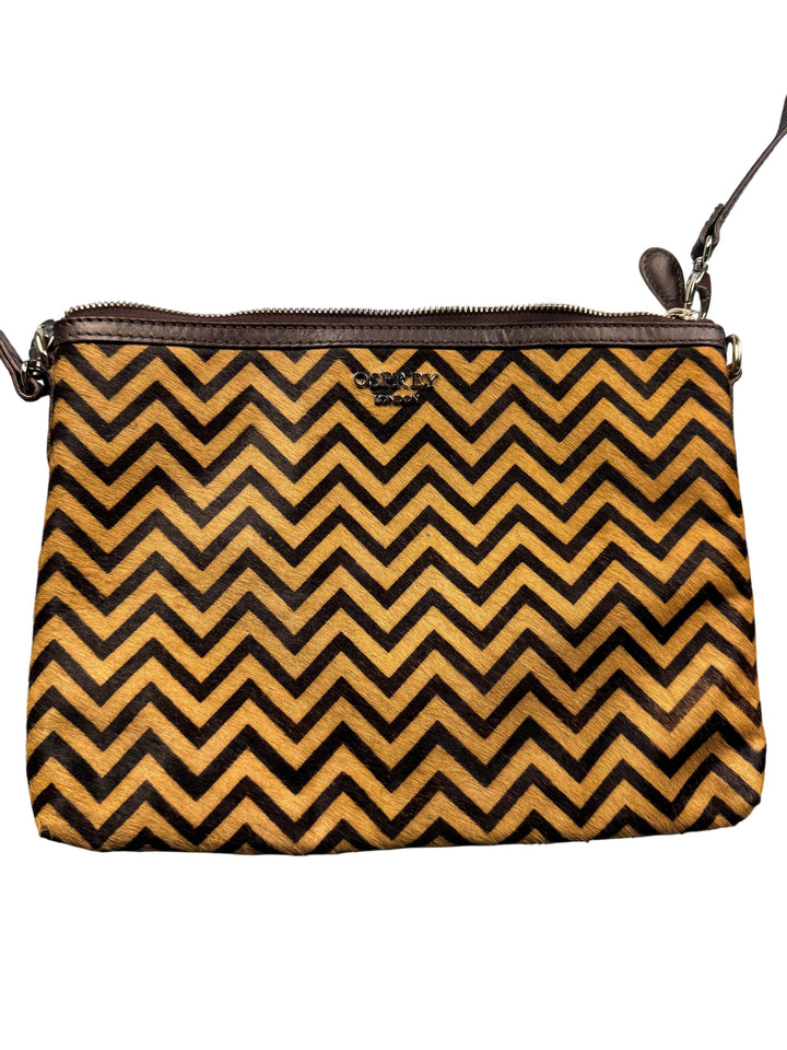 Osprey Chevron Print Clutch Bag - Think Vintage