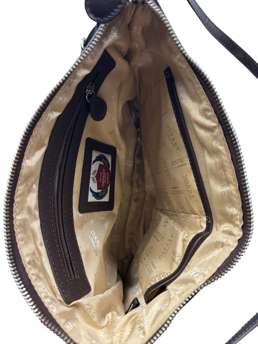 Osprey Chevron Print Clutch Bag - Think Vintage