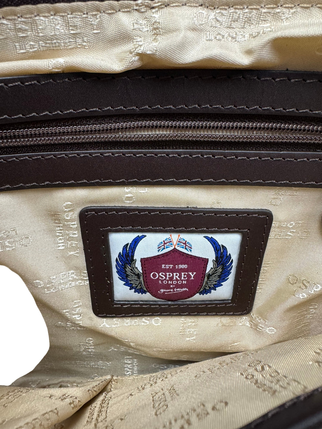 Osprey Chevron Print Clutch Bag - Think Vintage