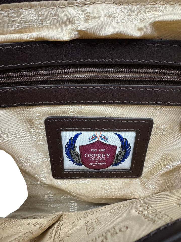 Osprey Chevron Print Clutch Bag - Think Vintage