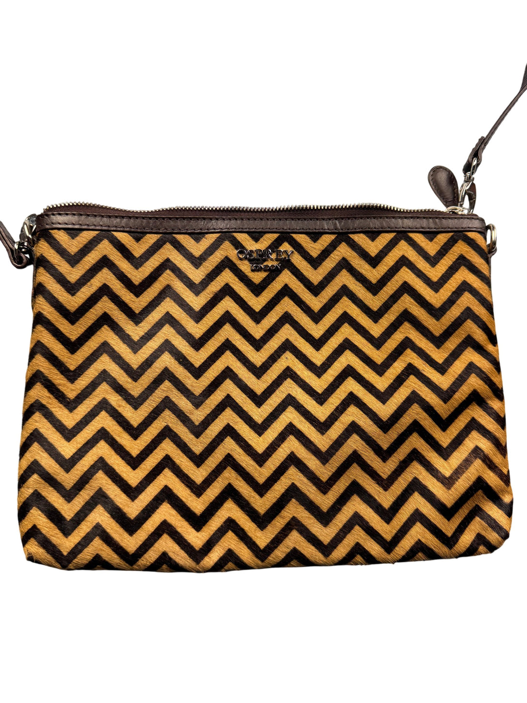 Osprey Chevron Print Clutch Bag - Think Vintage Online Ltd