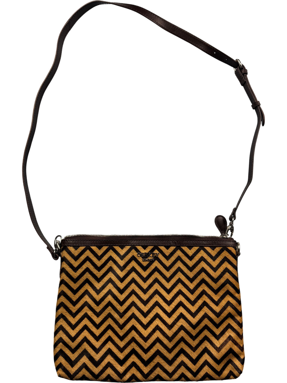Osprey Chevron Print Clutch Bag - Think Vintage Online Ltd