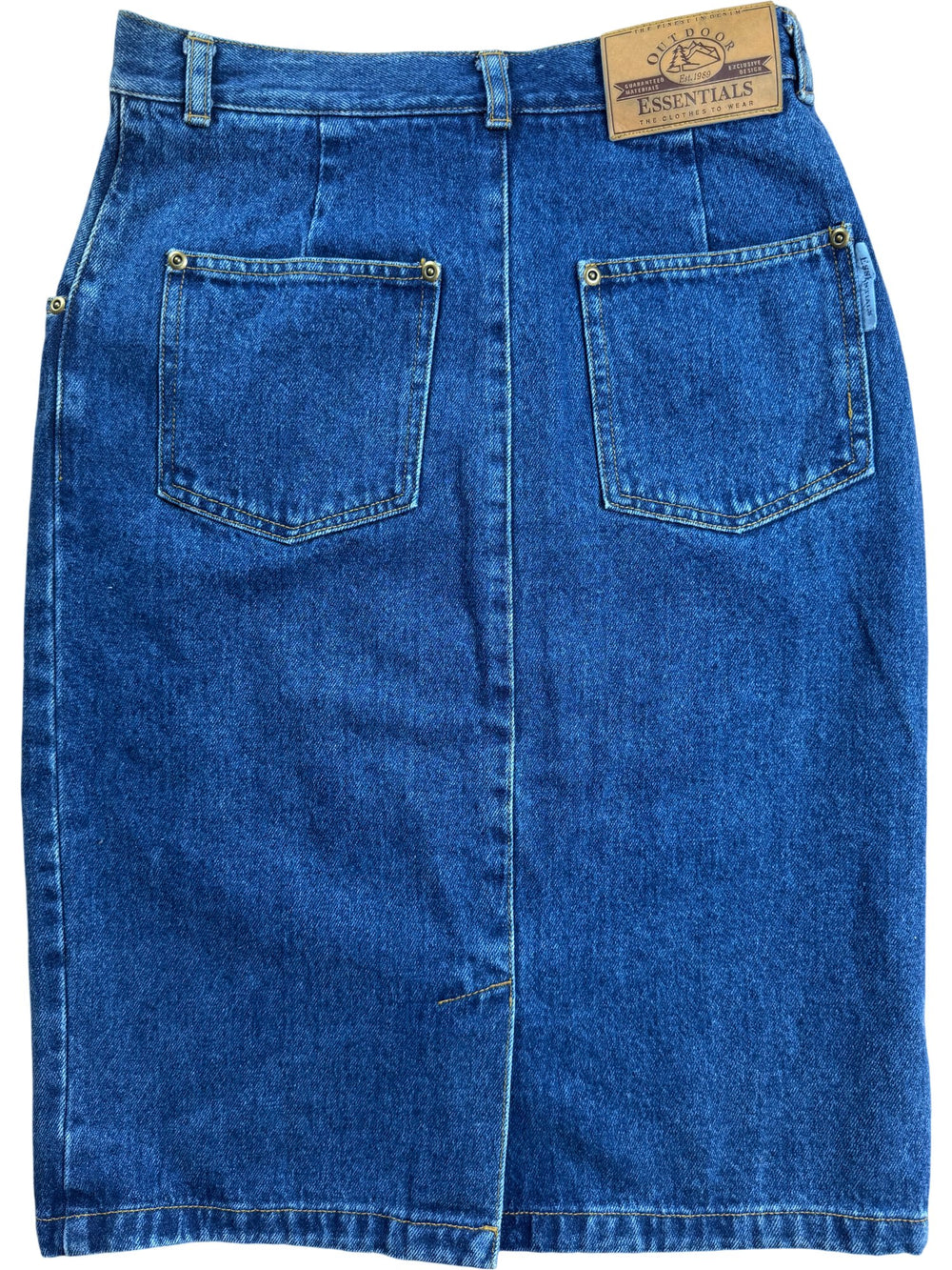 Outdoor Essentials Denim Skirt - W29 - Think Vintage ltd