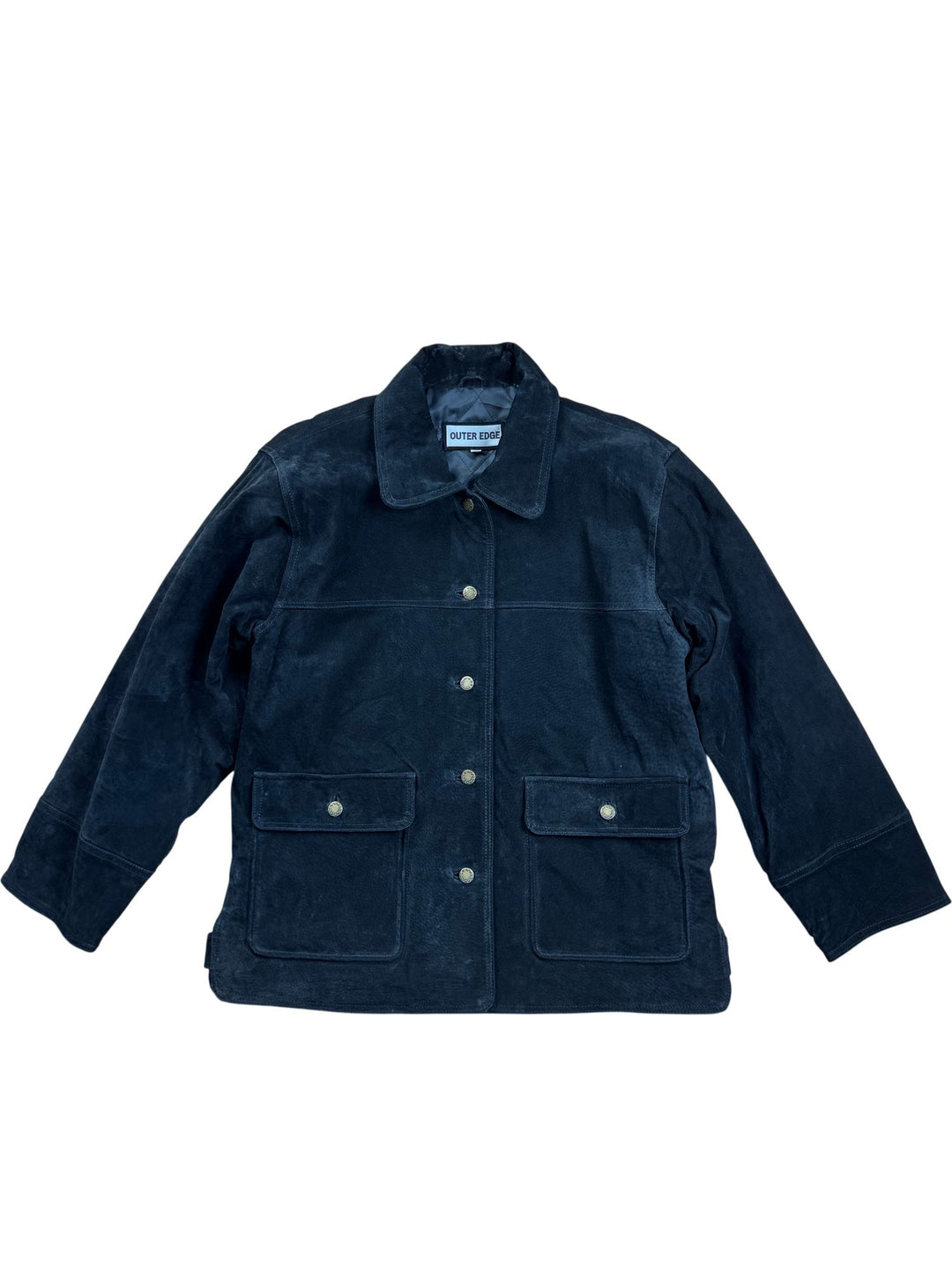 Outer Edge Suede Jacket - M - Think Vintage ltd