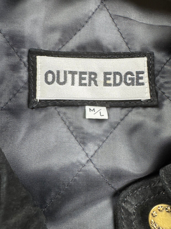 Outer Edge Suede Jacket - M - Think Vintage ltd