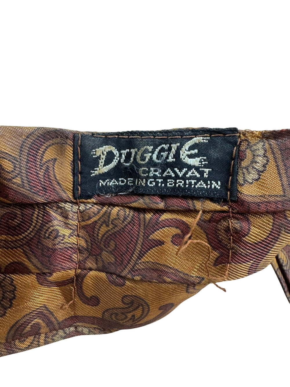 Paisley Patterned Cravat Tie - Think Vintage ltd