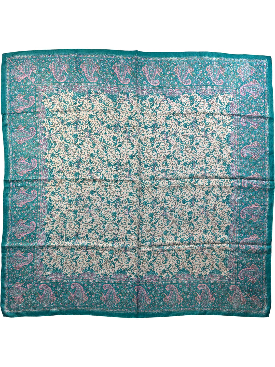 Paisley Patterned Square Scarf - Think Vintage Online Ltd