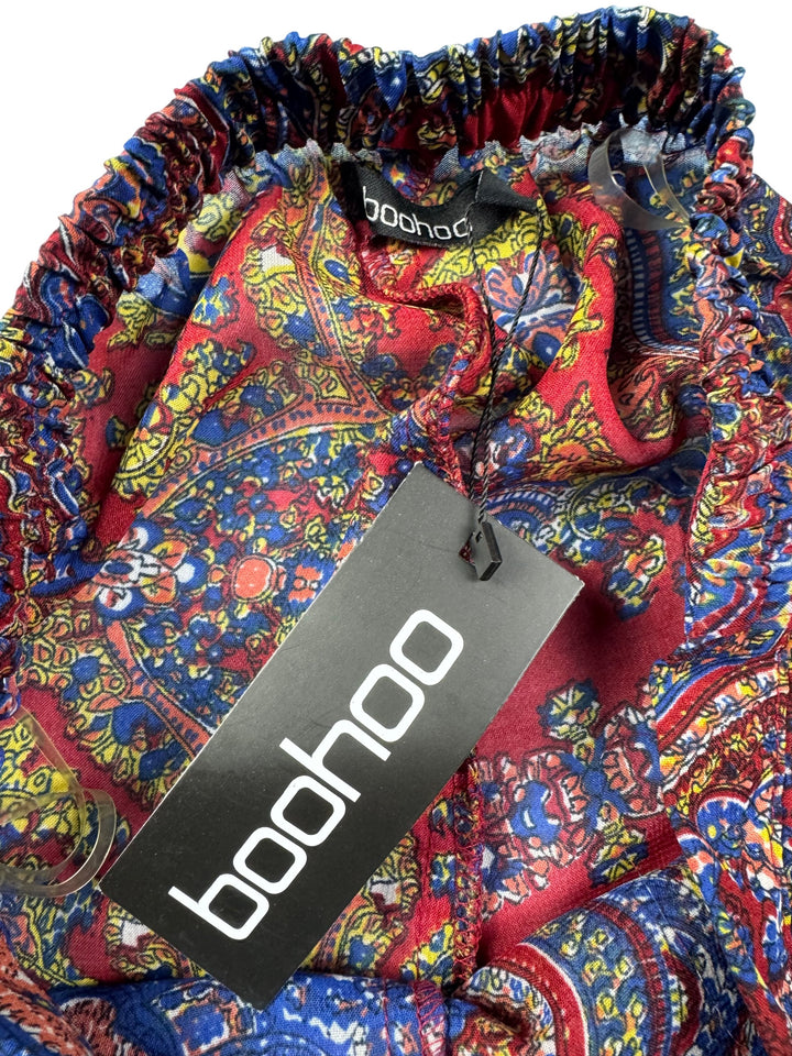 Paisley Patterned Trousers - M - Think Vintage