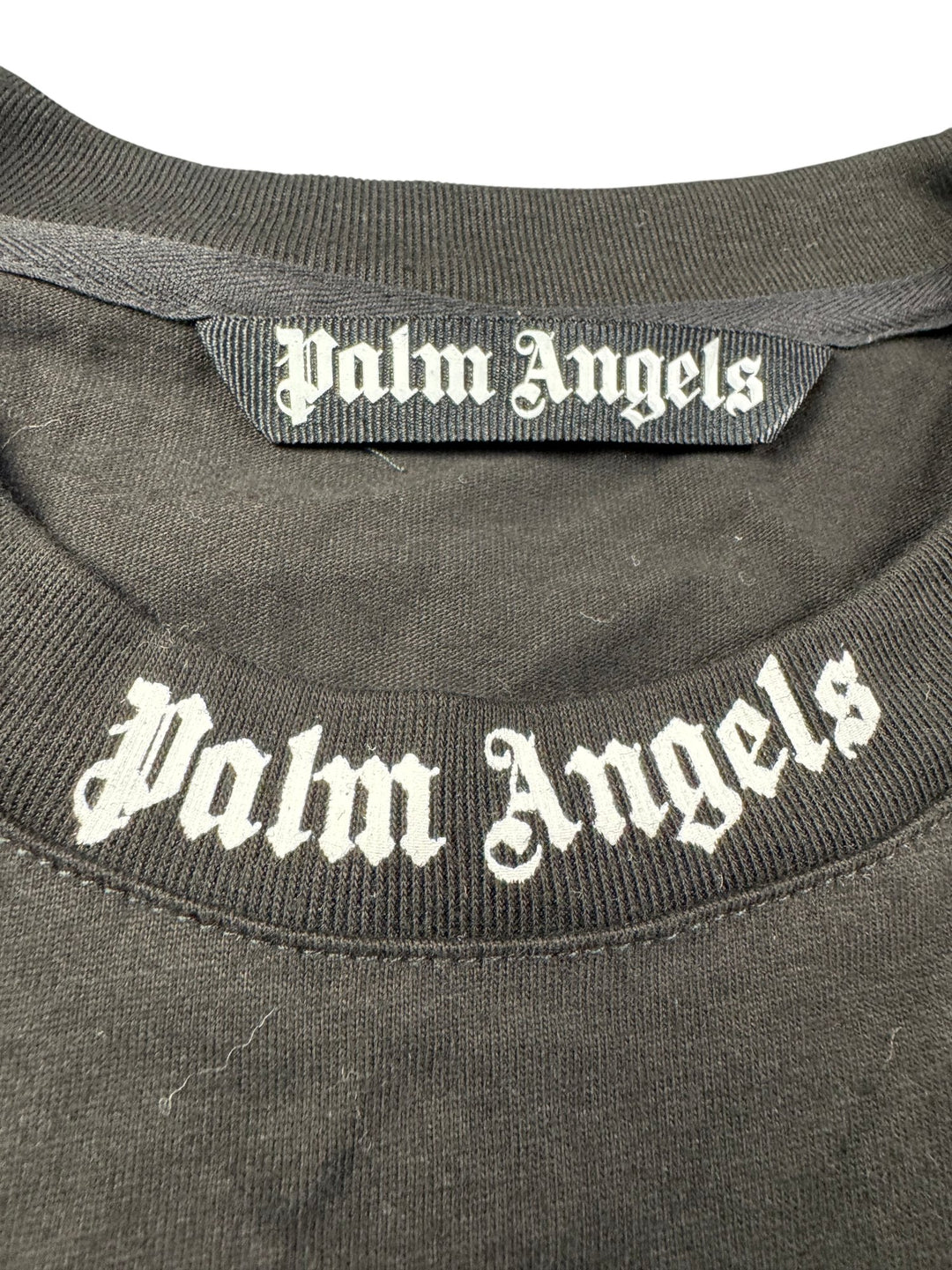 Palm Angels Black Logo Oversized T-Shirt - L/XL - Think Vintage ltd