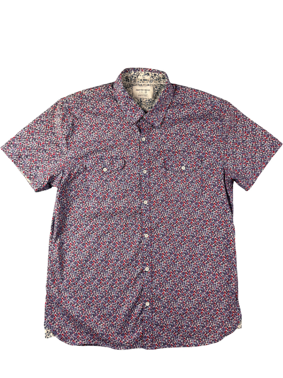 Paperdenim & Cloth Floral Short Sleeve Shirt - XL - Think Vintage