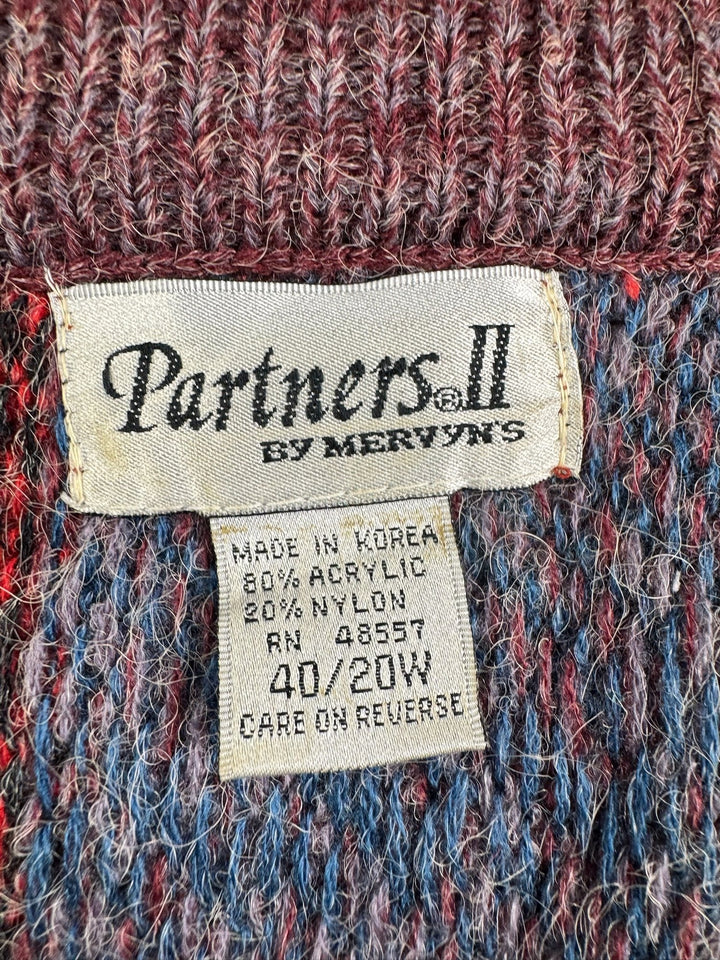 Partners II By Mervyn's Sleeveless Checkered Vest - L