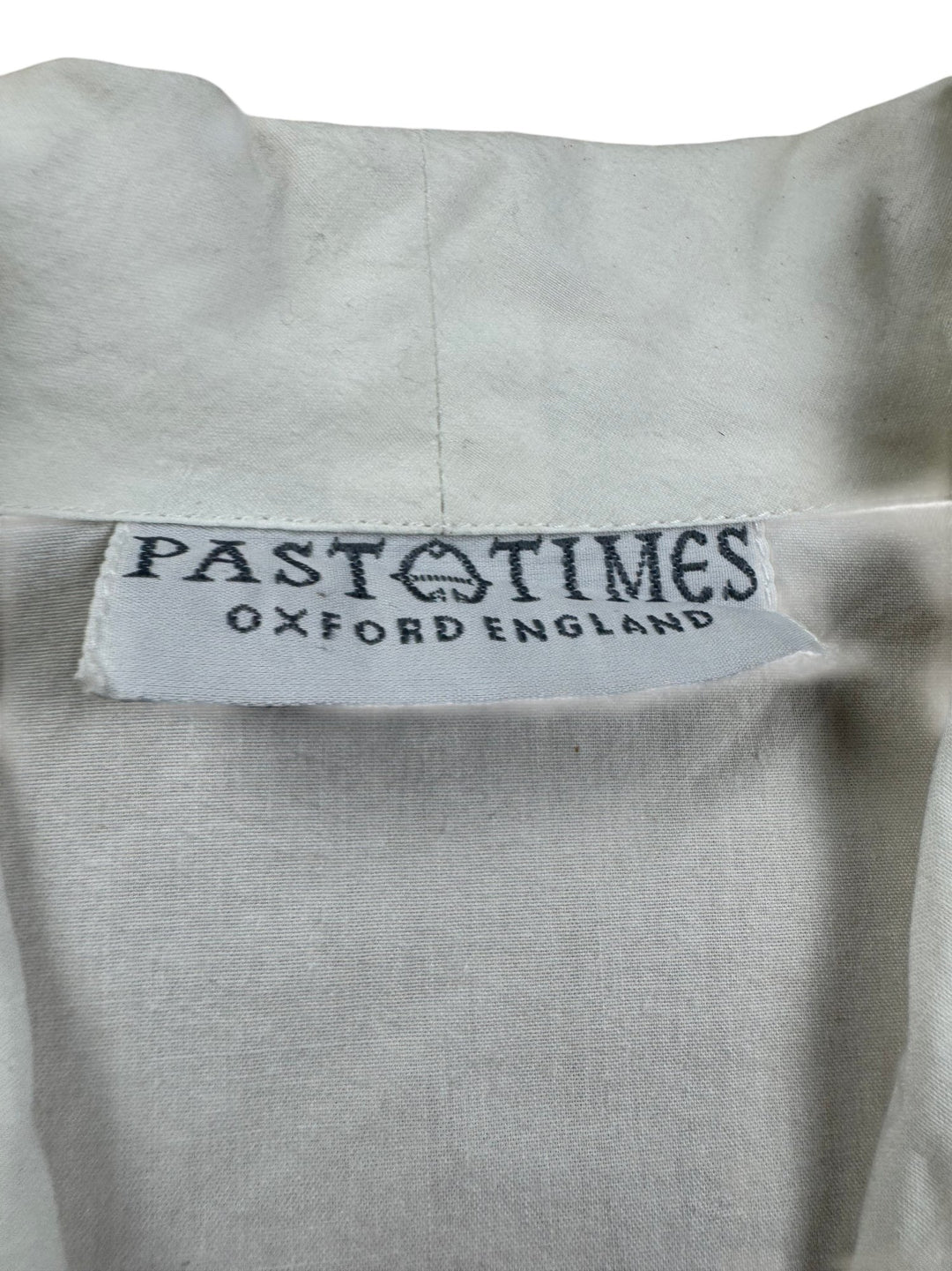 Past Times White Long Sleeved Blouse - M - Think Vintage ltd