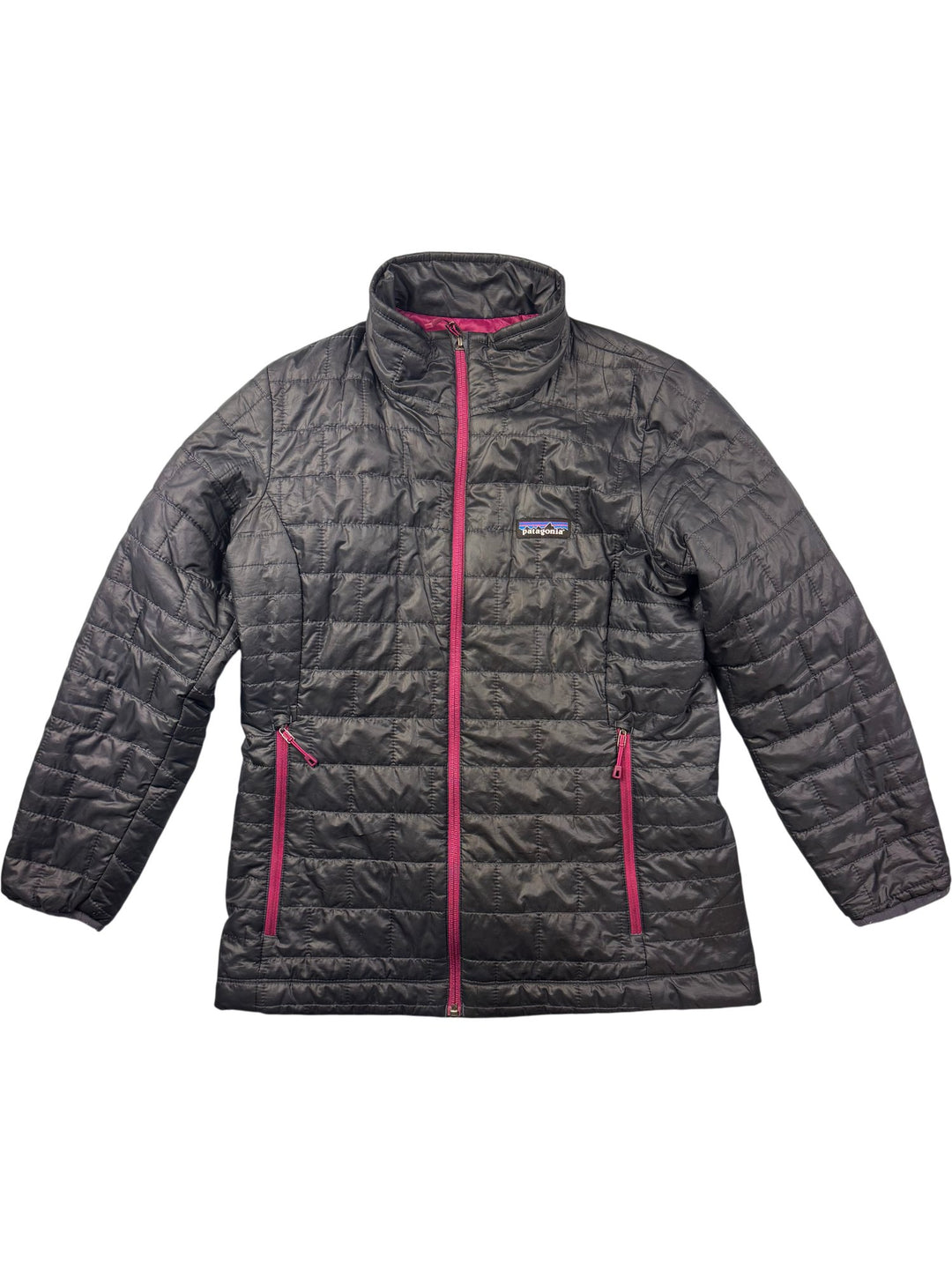 Patagonia Black Quilted Jacket - M - Think Vintage ltd
