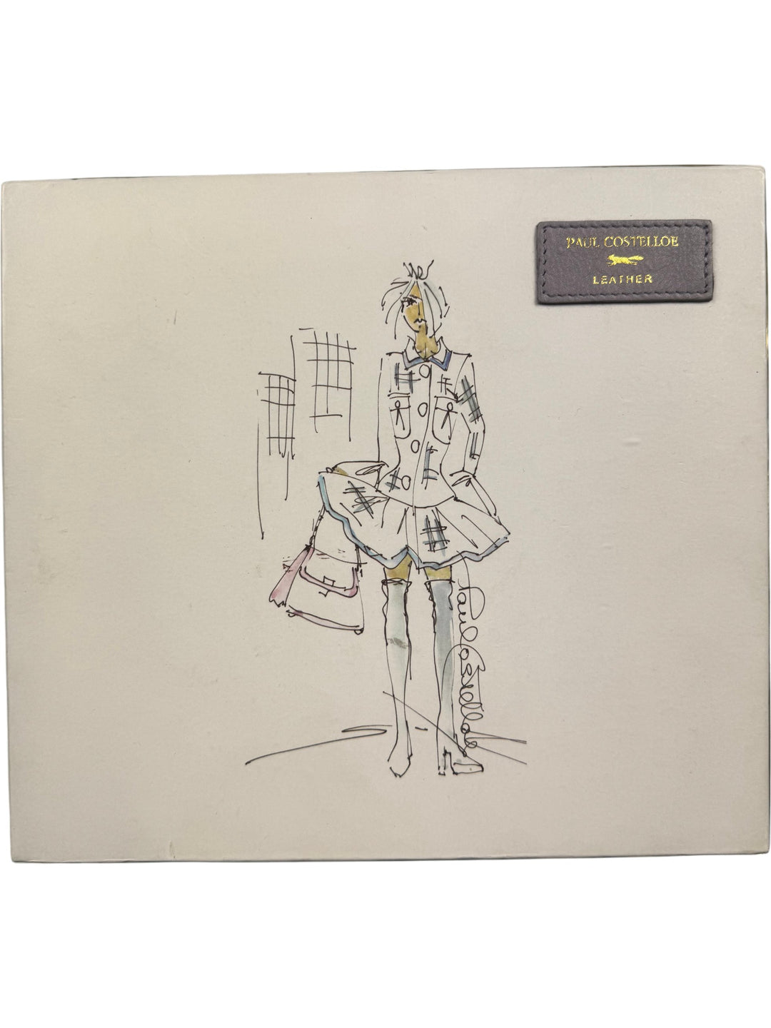 Paul Costelloe Leather Clutch Bag - Think Vintage Online Ltd