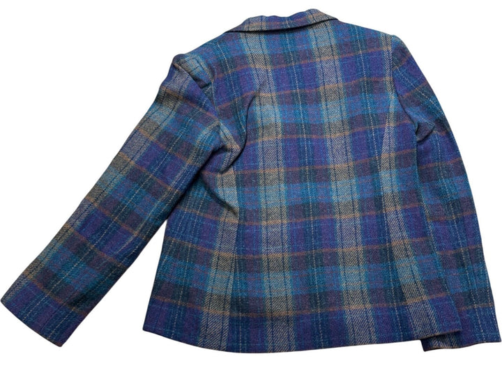 Paul Levy Plaid Wool Blend Jacket - S