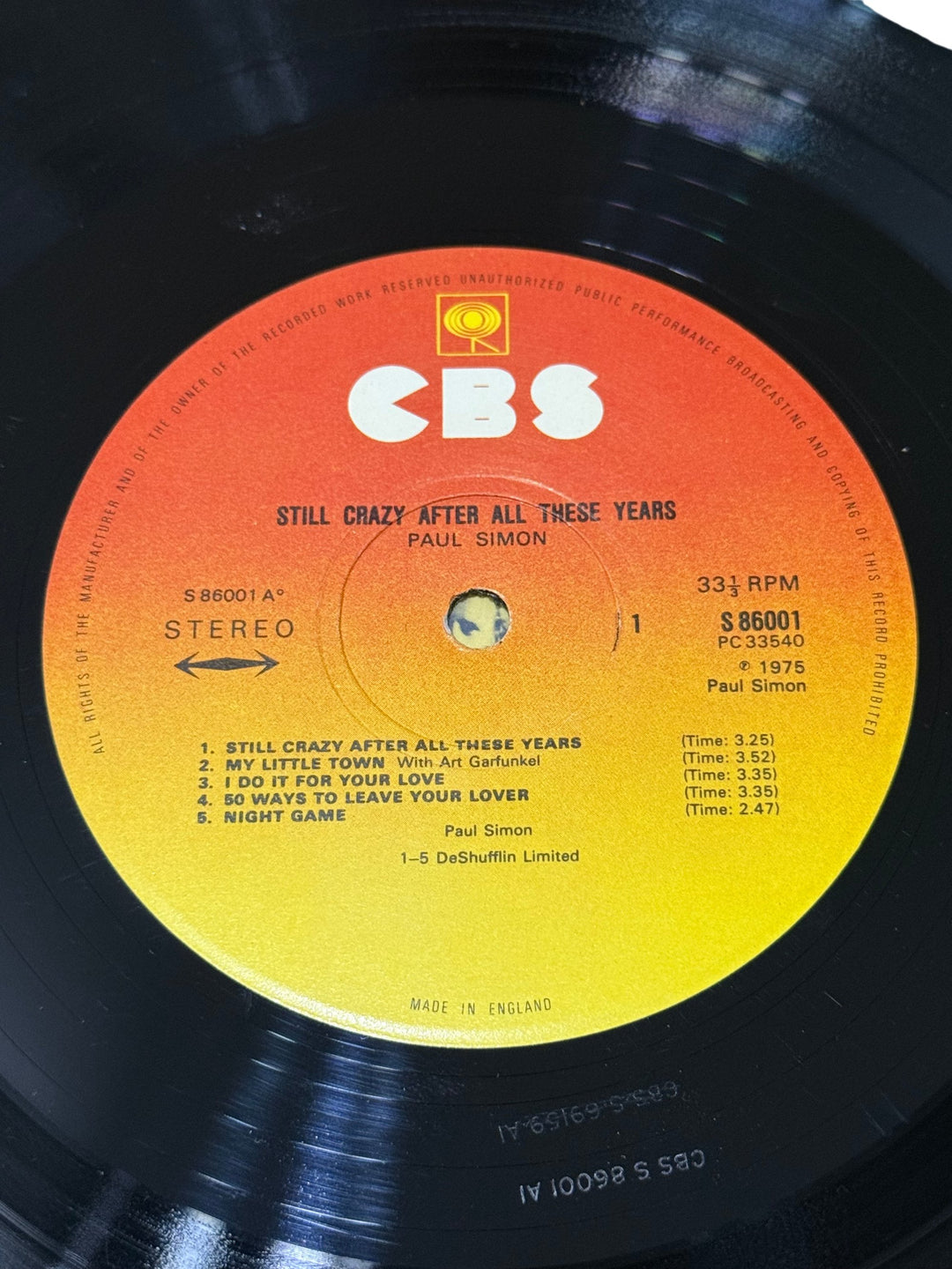 Paul Simon Still Crazy After All These Years Vinyl - Think Vintage ltd