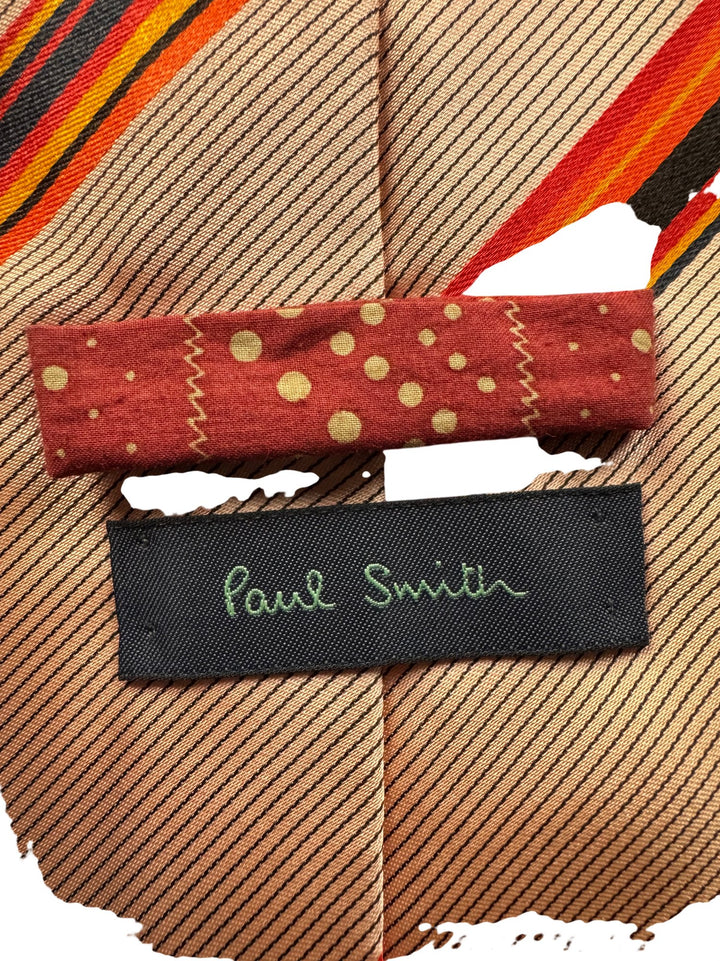 Paul Smith Striped Silk Tie - Think Vintage Online Ltd