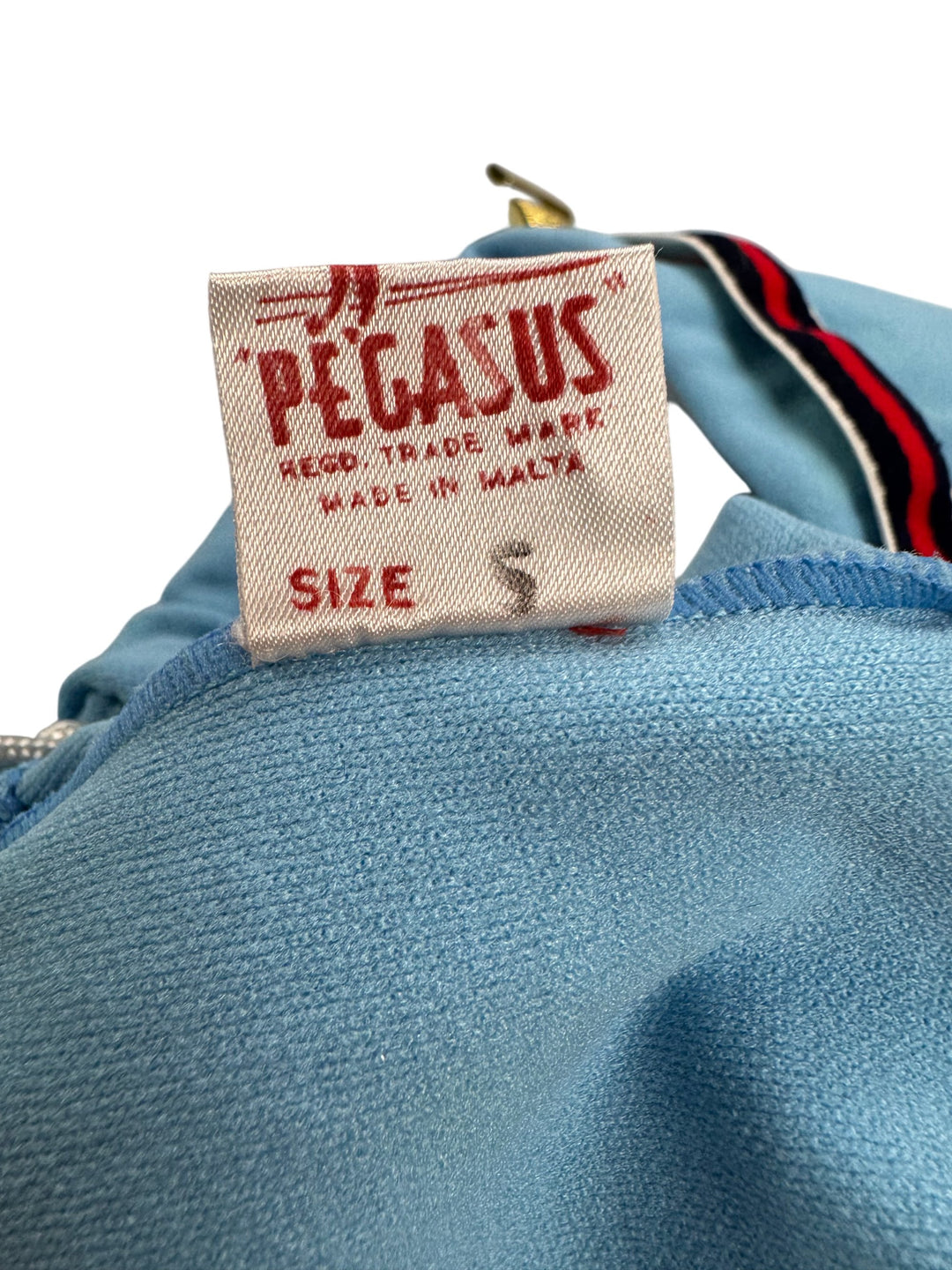 Pegasus Blue Belted Shorts - XS - Think Vintage